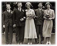 Alastair and Alison's wedding, Eastbourne, Sussex in March 1951